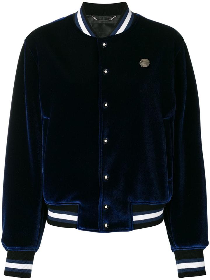 Philipp Plein Miss Diva Bomber Jacket - Blue