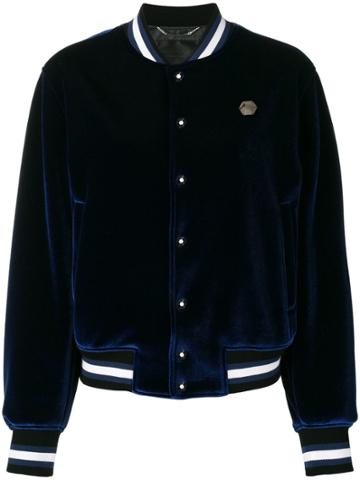 Philipp Plein Miss Diva Bomber Jacket - Blue