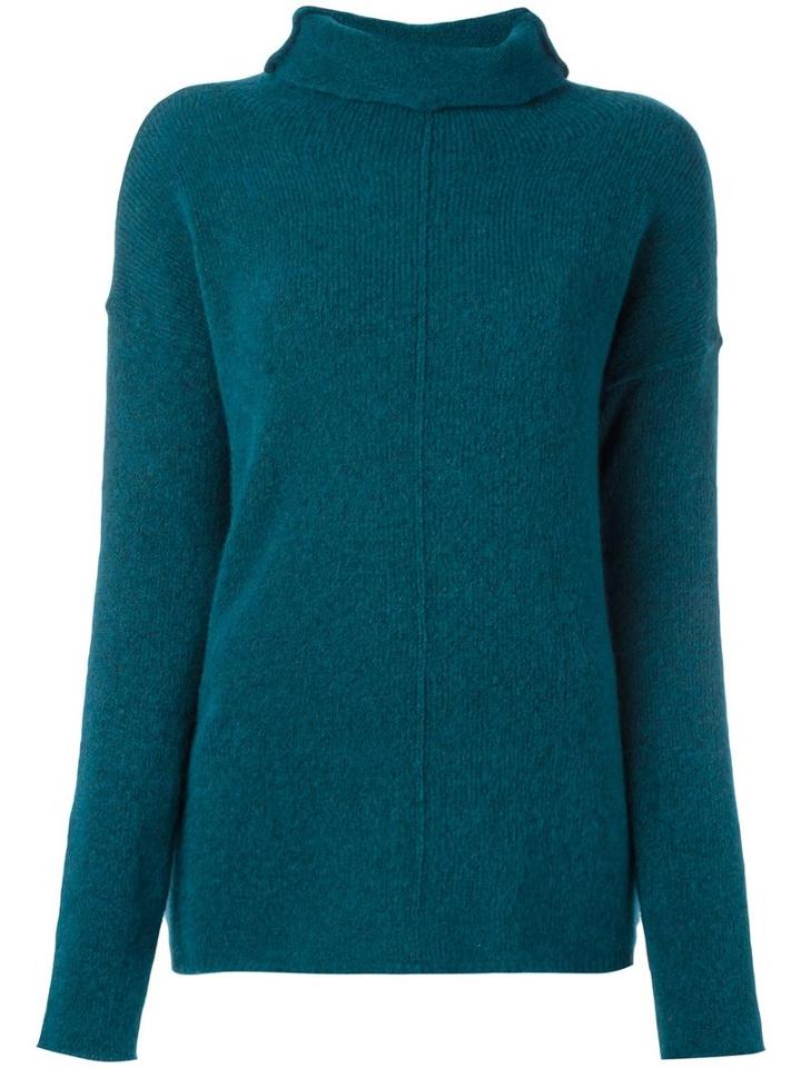 Forte Forte Turtleneck Jumper, Women's, Size: 2, Blue, Wool/polyamide
