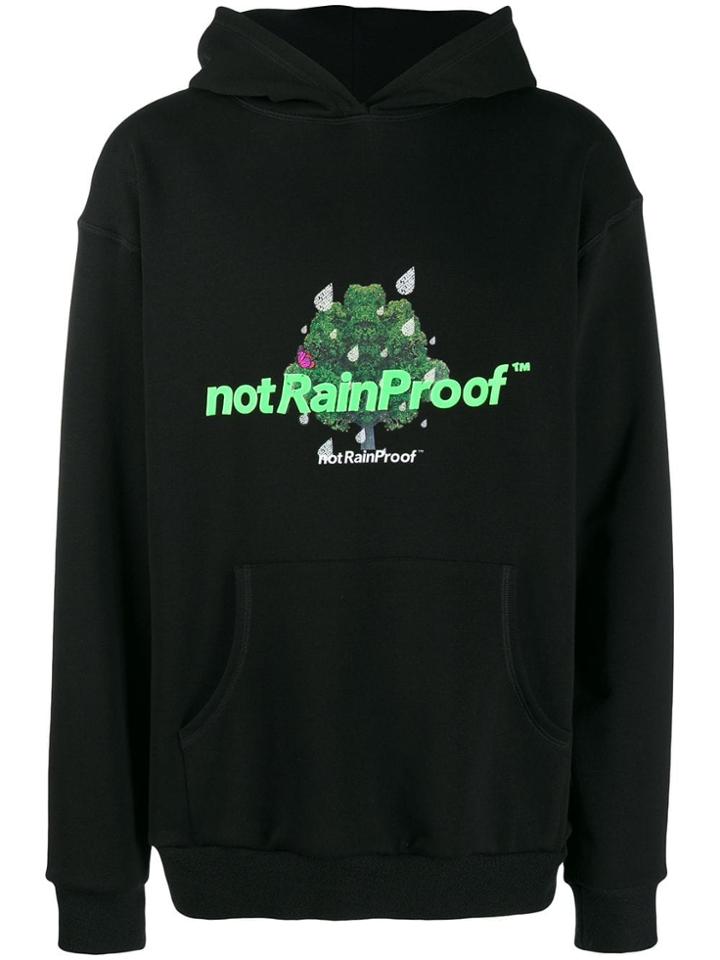 Styland Graphic Print Hoodie - Black