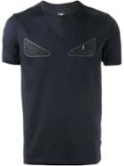 Fendi - Bag Bugs Studded T-shirt - Men - Cotton/lamb Skin/plastic - 52, Blue, Cotton/lamb Skin/plastic