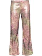 Collina Strada Mariposa Sequinned Trousers - Pink