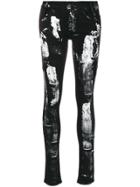 Barbara I Gongini Splatter Skinny Jeans - Black
