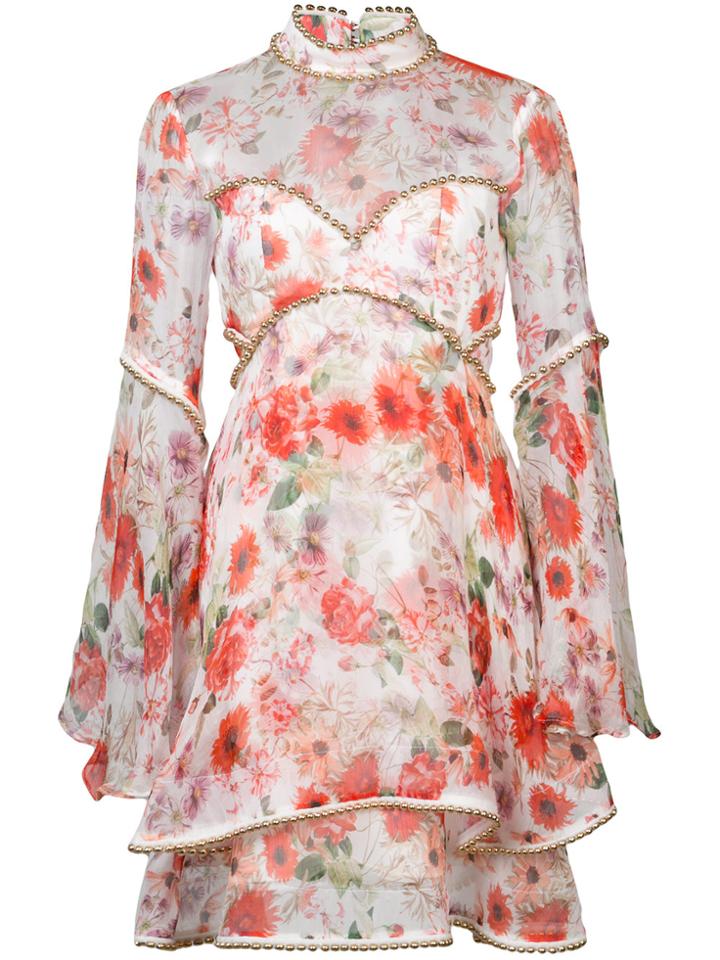Thurley Floral Print Dress - Red