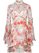 Thurley Floral Print Dress - Red
