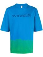 Cottweiler Logo Print T-shirt - Blue