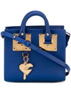 Sophie Hulme Mini 'albion' Tote, Women's, Blue, Leather