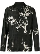 Haider Ackermann Floral Embroidered Shirt - Black