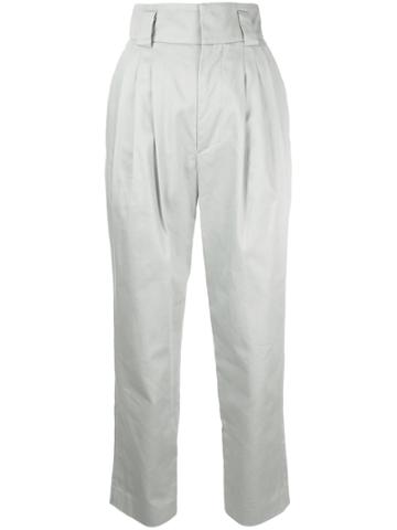 Mikio Sakabe Cropped Carrot Trousers - Grey