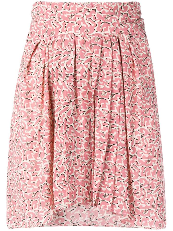 Isabel Marant Floral Print A-line Mini Skirt - Pink