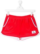Calvin Klein Kids Logo Patch Shorts - Red