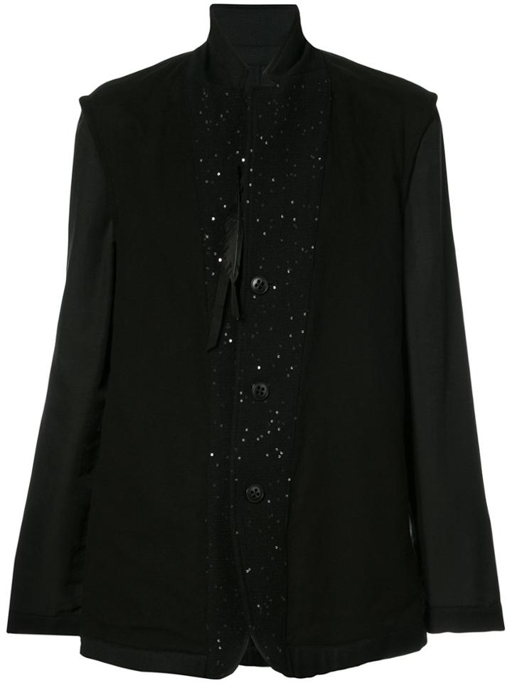 Ann Demeulemeester Embellished Blazer - Black