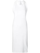 Helmut Lang Fitted Midi Dress - White