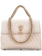 Ermanno Scervino - Embellished Tote - Women - Leather - One Size, Nude/neutrals, Leather