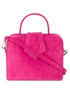 Mehry Mu - Small Boxy Crossbody Bag - Women - Leather/suede - One Size, Pink/purple, Leather/suede