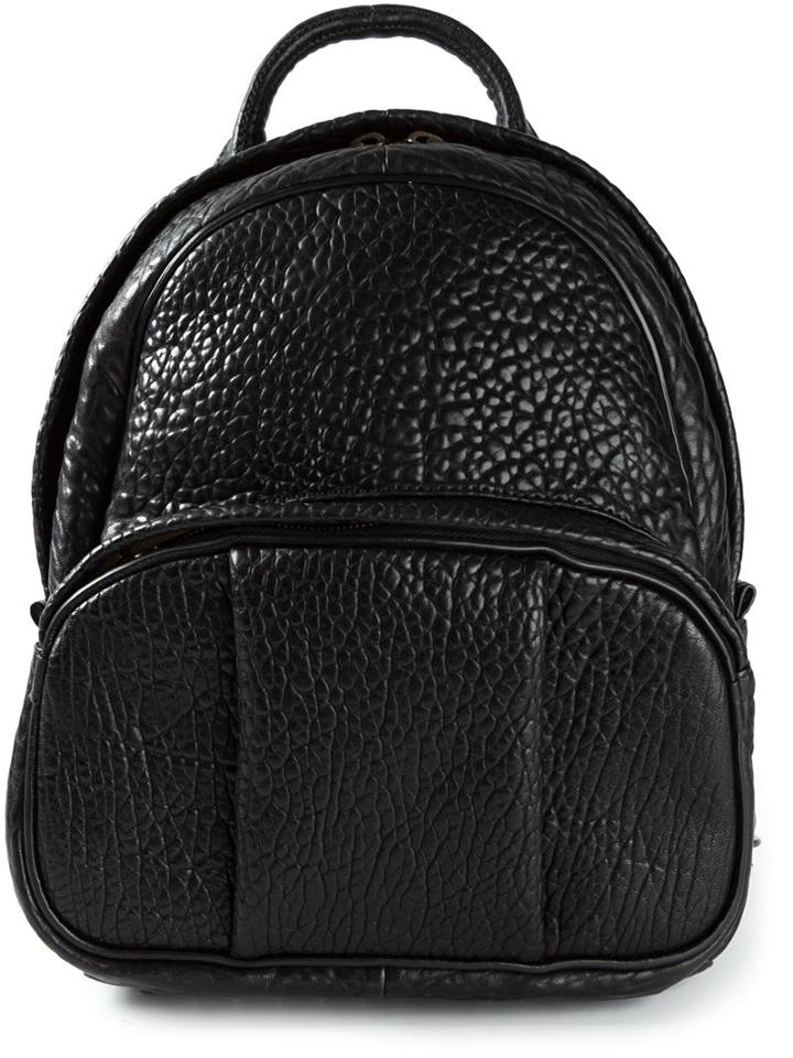 Alexander Wang Dumbo Backpack, Black, Leather/metal Other