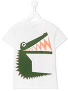 Stella Mccartney Kids Aligator Print T-shirt, Boy's, Size: 10 Yrs, White