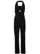 Mugler Bandeau Insert Jumpsuit, Women's, Size: 38, Black, Polyester/spandex/elastane/acetate/viscose