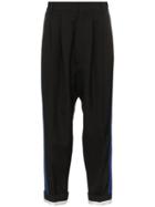 Haider Ackermann Stripe Tapered Virgin Wool Trousers - Black