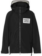 Burberry Detachable Hood Shape-memory Taffeta Jacket - Black