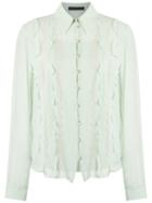 Talie Nk Silk Shirt, Women's, Size: 38, Green, Silk