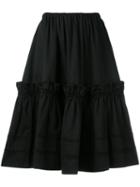 Yves Saint Laurent Vintage Rive Gauche Tiered Skirt, Women's, Size: 40, Black