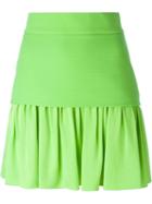 Fausto Puglisi Pleated Hem Skirt, Women's, Size: 38, Green, Acetate/viscose