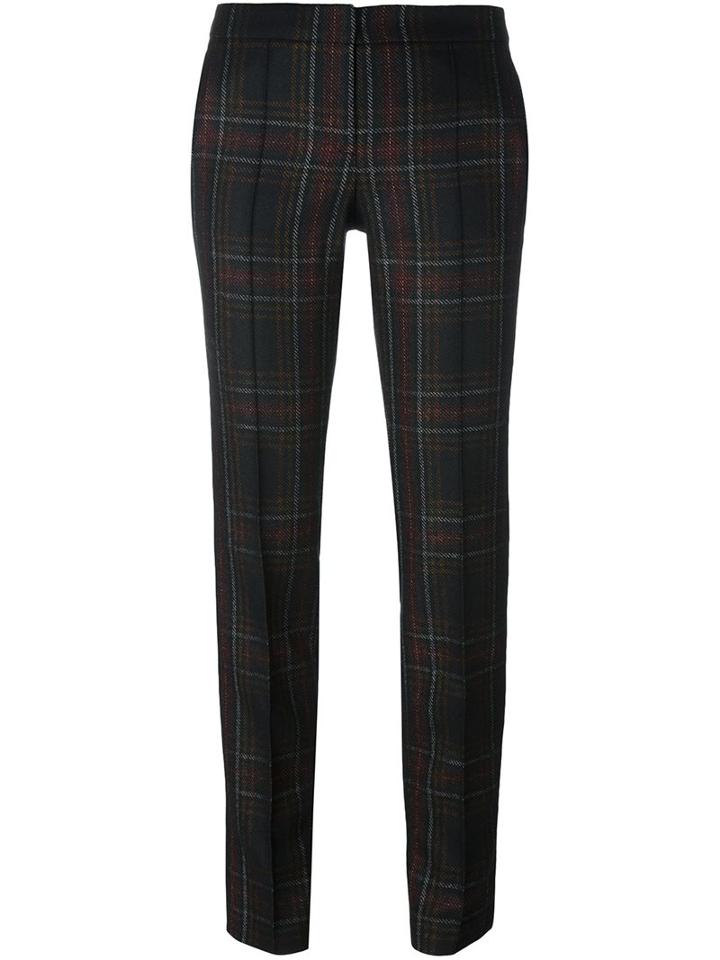 Barbara Bui Checked Slim-fit Tailored Trousers