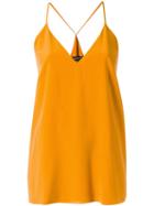 Andrea Marques - Silk Top - Women - Silk - 42, Women's, Yellow/orange, Silk