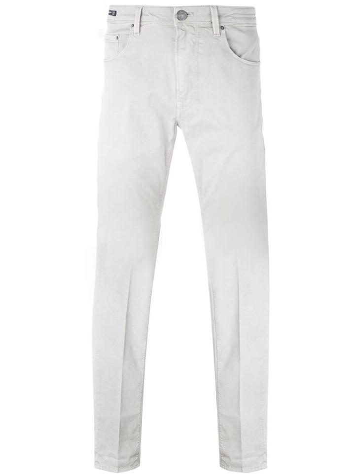Pt01 Straight Leg Jeans, Men's, Size: 37, Nude/neutrals, Cotton/spandex/elastane