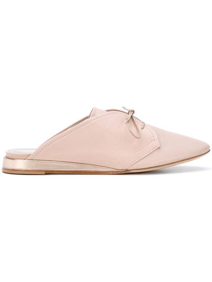 Agl Lace-up Mules - Pink