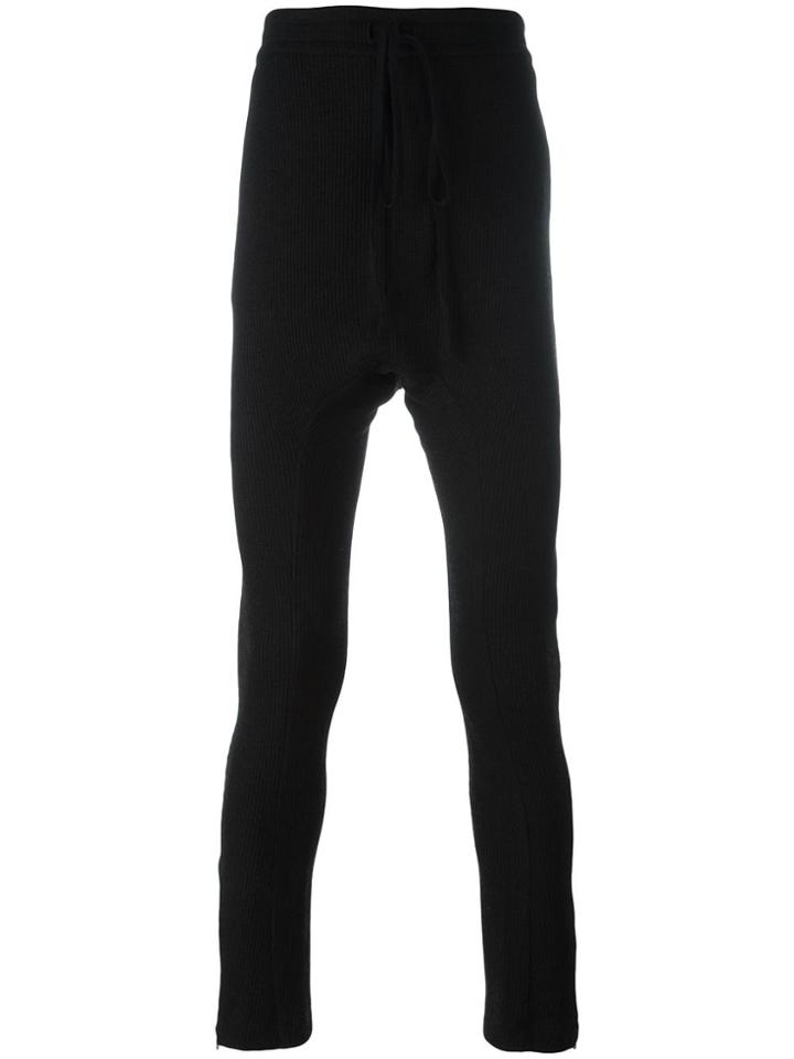 Cedric Jacquemyn Dropcrotch U-leg Joggers - Black