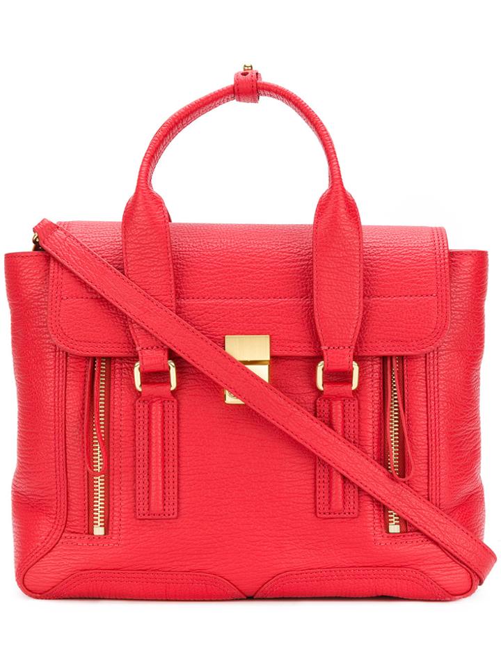 3.1 Phillip Lim Pashli Large Satchel Bag - Red