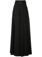 Adeam Belted Extra Wide Leg Trousers - Black