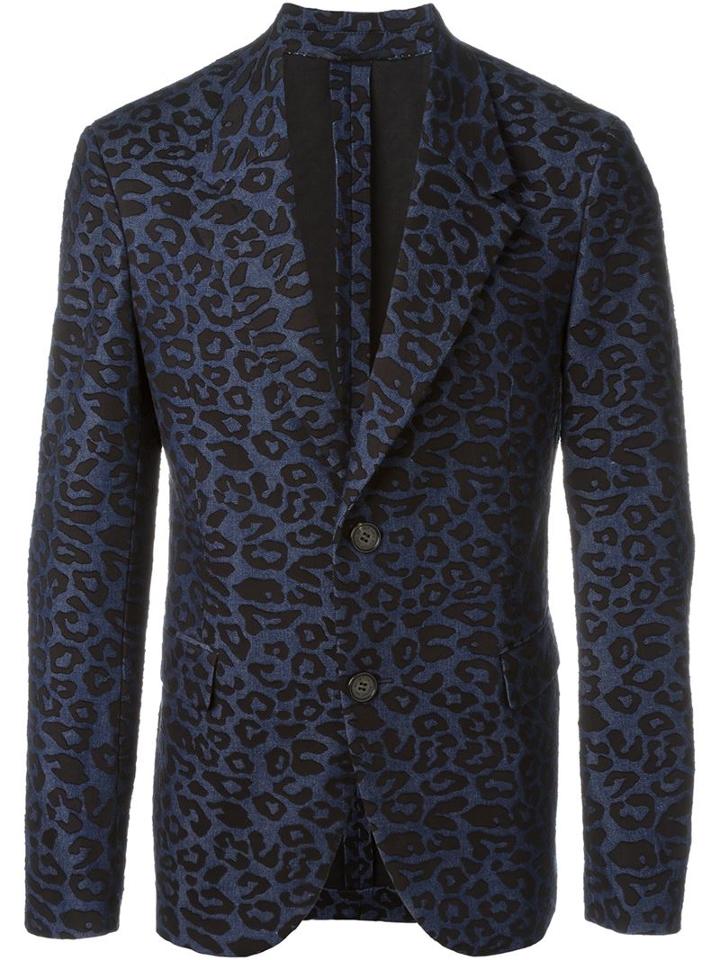 Neil Barrett Leopard Jacquard Blazer