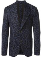 Neil Barrett Leopard Jacquard Blazer