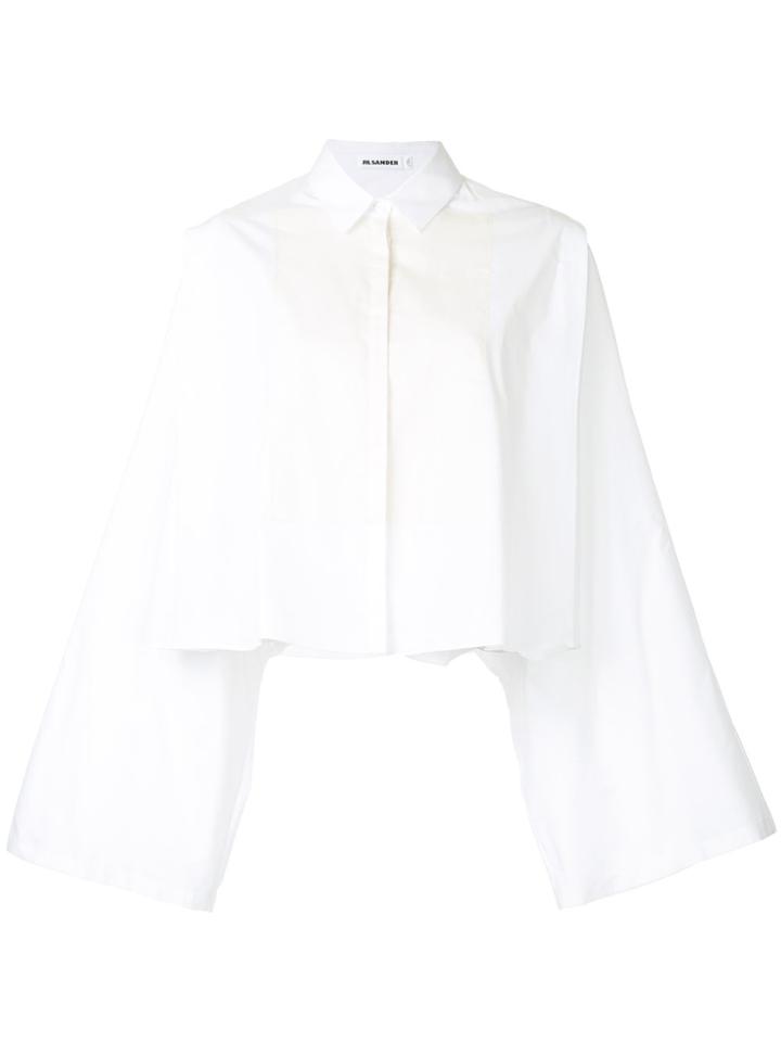 Jil Sander Flared Sleeve Shirt - White