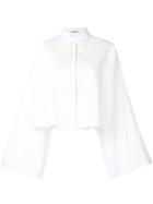 Jil Sander Flared Sleeve Shirt - White