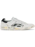 White Premiata Andy 3094 Printed Sneakers