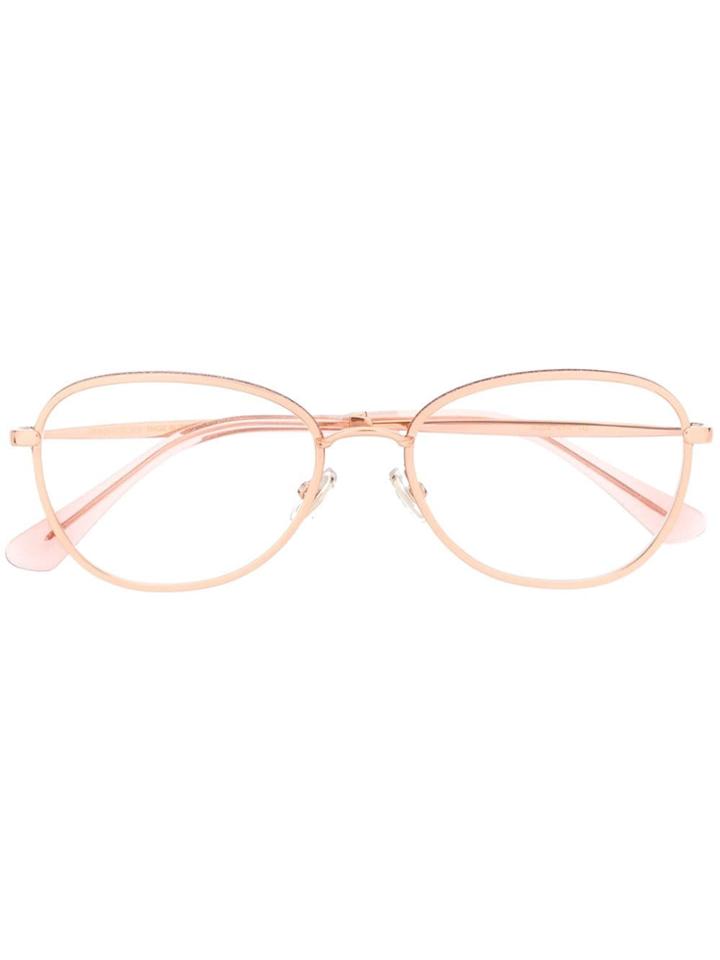 Jimmy Choo Eyewear Rose Gold Glasses