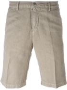 Massimo Alba Pleated Chino Shorts, Men's, Size: 48, Nude/neutrals, Linen/flax/cotton