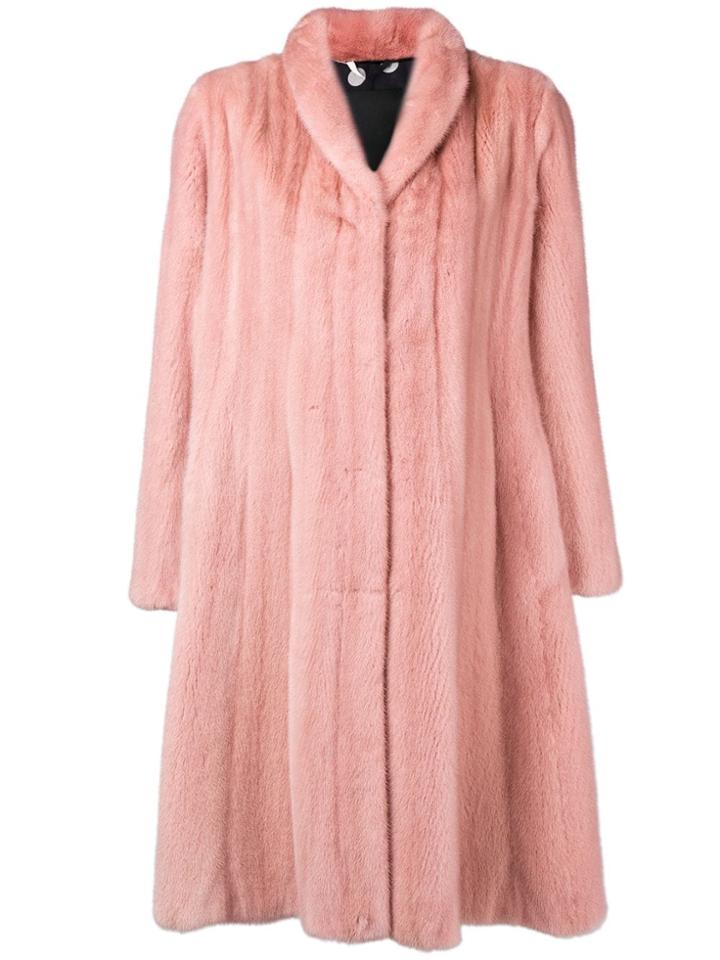 Liska Konstantina Fur Coat - Pink & Purple