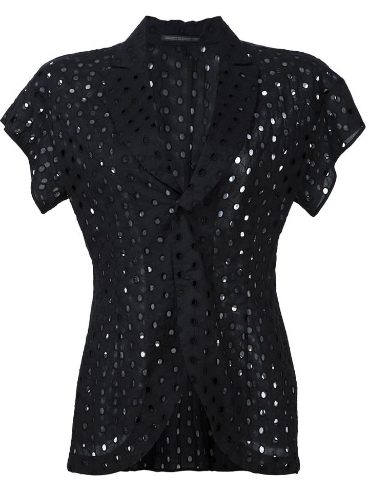 Yohji Yamamoto Perforated Short Sleeve Jacket
