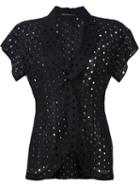 Yohji Yamamoto Perforated Short Sleeve Jacket