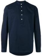 Hope Mandarin Collar Shirt - Blue