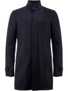 Herno - High Neck Shirt Jacket - Men - Polyamide/polyester/wool - 48, Blue, Polyamide/polyester/wool