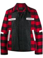 Craig Green Panelled Checked Flannel Jacket - Red