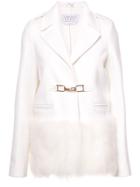 Gabriela Hearst Faux Fur Hem Jacket - White