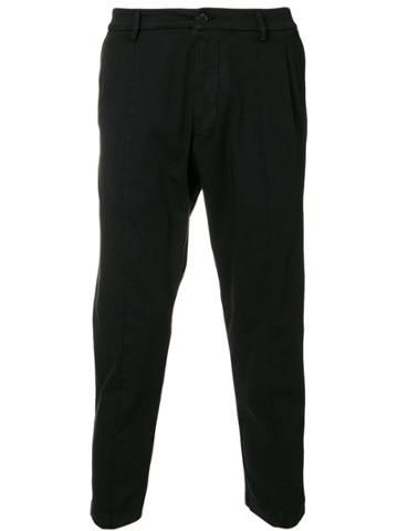 Low Brand Cropped Chinos - Black