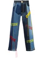 Bethany Williams Attenzione Jeans - Blue